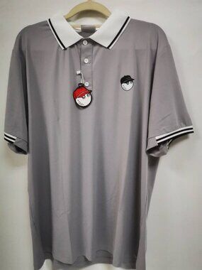 Malbon Men's Stylish Premium Golf Polo Shirt New Short Sleeve Lapel Sports Top